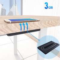 2020 Unique products long distance 30mm invisible wireless charging under desk 10W in restaurant hotel